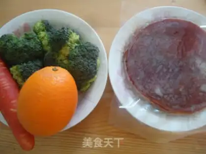 Make Orange black salad steak step 0