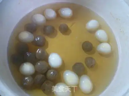 Make The quail egg cinnamon soup step 6