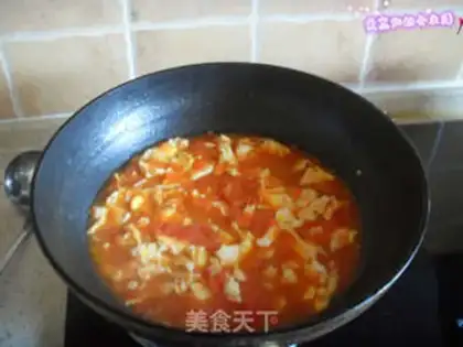 Make Tomato egg noodles step 4