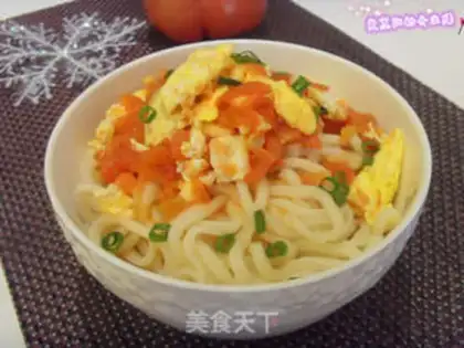 Make Tomato egg noodles step 5