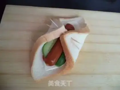 Make Hot dog cheese sandwich step 4