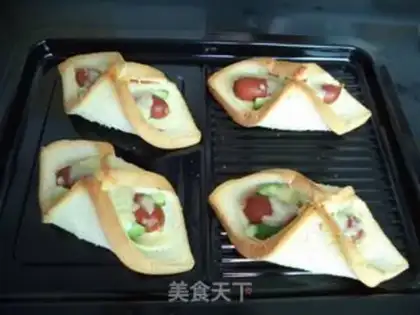 Make Hot dog cheese sandwich step 8