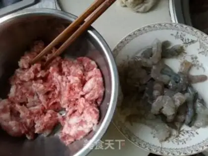 Make Shrimp pork bun step 0
