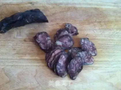 Make Celery fried sausage step 2