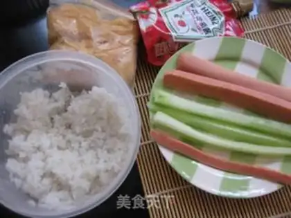 Make Ketchup sushi step 2