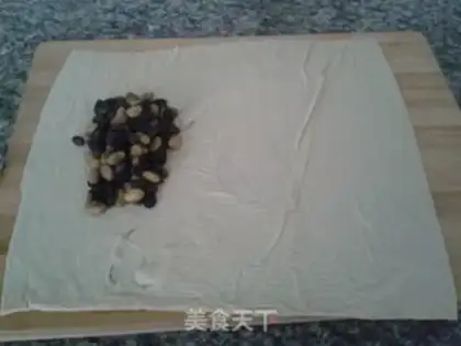 Make A little roll of beans step 5