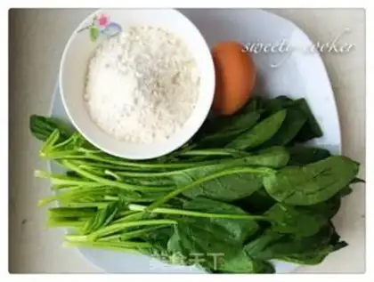 Make Egg spinach step 0