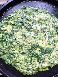 Make Egg spinach step 5
