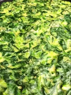 Make Egg spinach step 7
