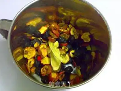 Make Black sugar plum soup step 1