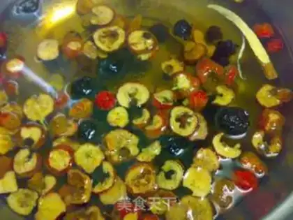 Make Black sugar plum soup step 2