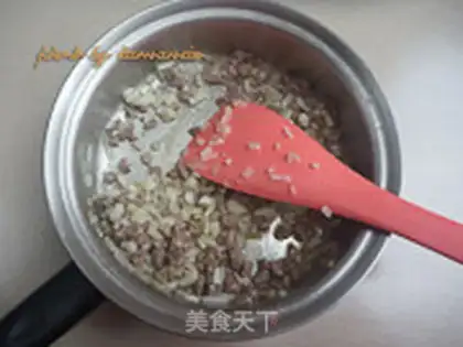 Make Cheese and beef fried rice step 7