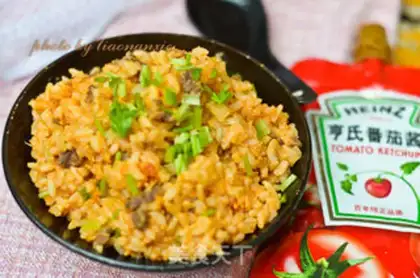 Make Cheese and beef fried rice step 11