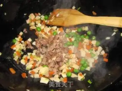 Make Five eggs of fried rice step 11