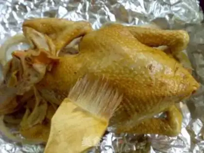 Make Roast chicken onions step 4