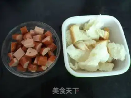 Make Ketchup hot dog intestines step 1