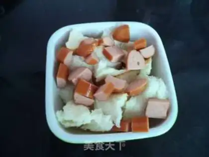 Make Ketchup hot dog intestines step 2