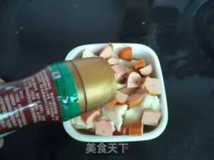 Make Ketchup hot dog intestines step 3
