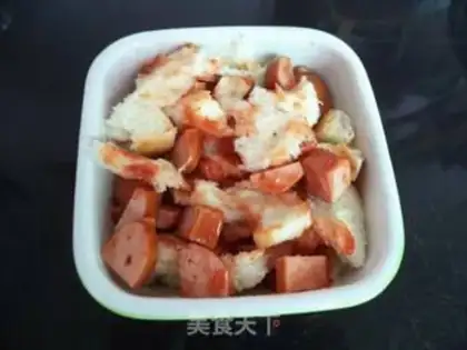 Make Ketchup hot dog intestines step 5