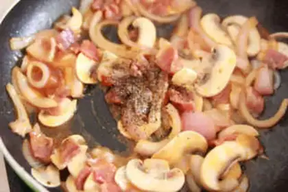Make Bacon pasta step 3