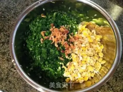 Make Cream cabbage and egg dumplings step 2