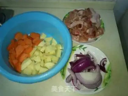 Make Curry chicken step 1