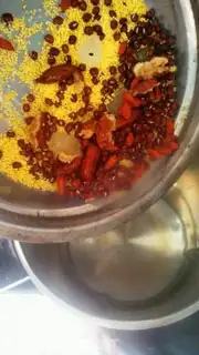 Make A porridge with blood step 5
