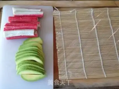 Make California roll step 1