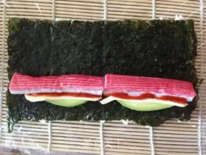 Make California roll step 4