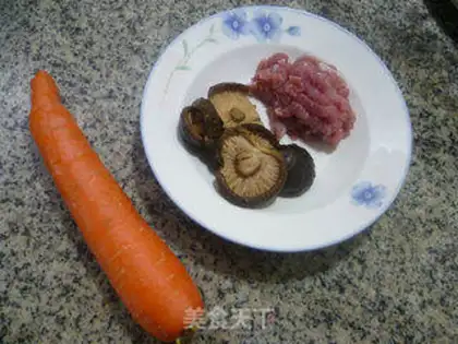 Make Carrot in the mushrooms step 0