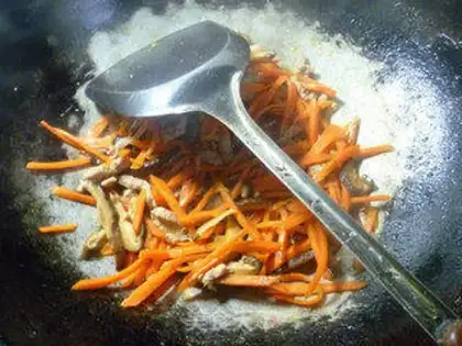 Make Carrot in the mushrooms step 10