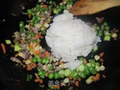 Make Cheese shrimp rice step 12