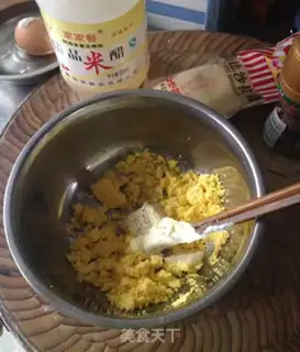 Make Sesame eggs step 7