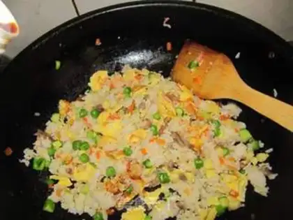 Make Cheese shrimp rice step 15