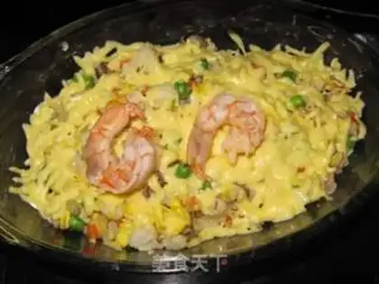 Make Cheese shrimp rice step 22