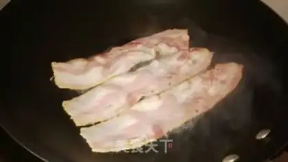 Make Bacon egg burrito step 1