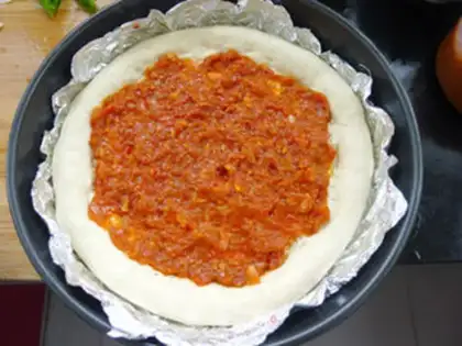 Make Favorite sausage pizza step 4