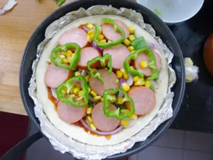 Make Favorite sausage pizza step 7