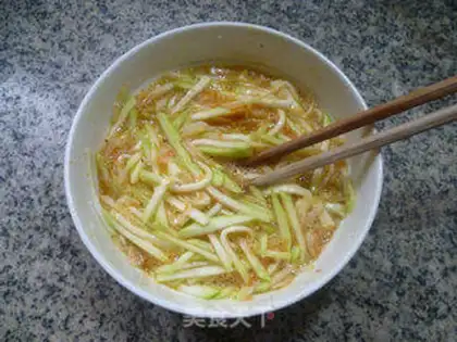 Make Shrimp skins and eggs step 7