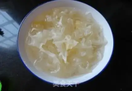 Make Purple potato silver congee step 1