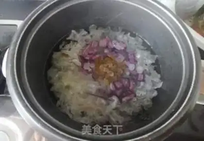Make Purple potato silver congee step 4