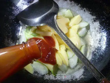 Make Sakura tofu is burning at night step 7
