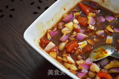 Make Tomato fragrance tore pork step 5
