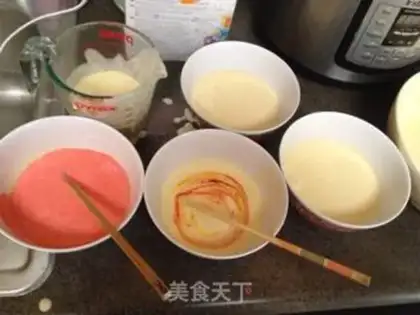 Make Rainbow birthday cake step 3