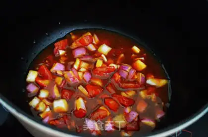 Make Tomato fragrance tore pork step 8