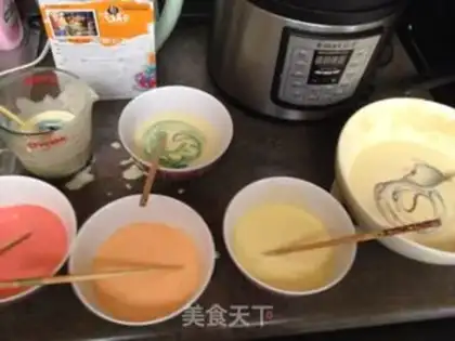 Make Rainbow birthday cake step 5