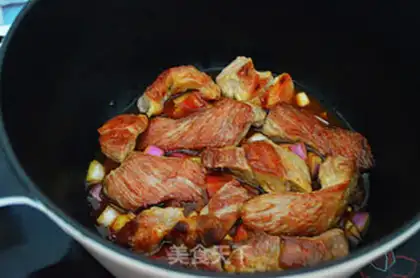 Make Tomato fragrance tore pork step 9
