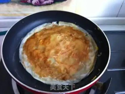 Make Egg burrito step 5