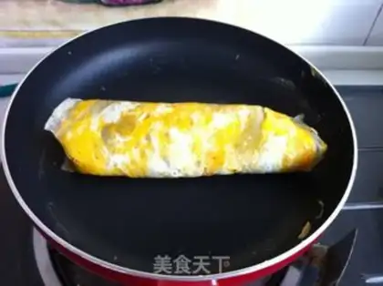 Make Egg burrito step 7