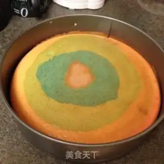 Make Rainbow birthday cake step 10